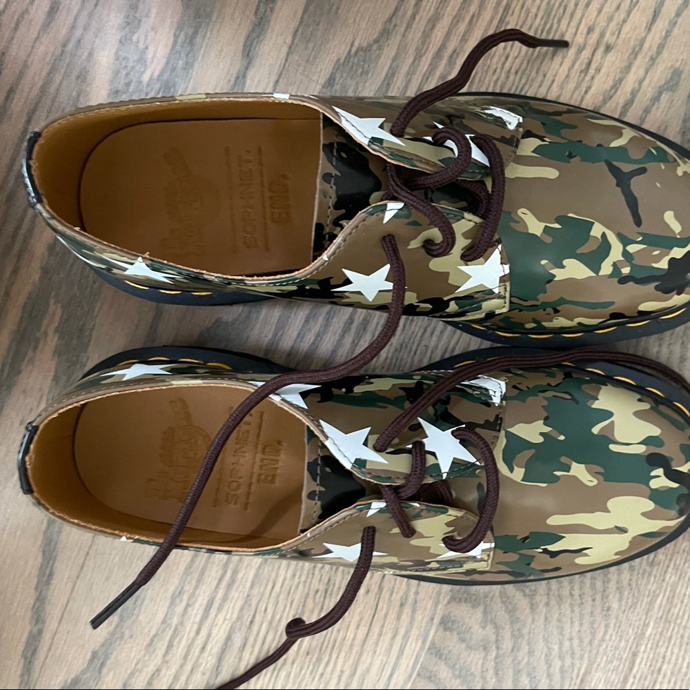 Dr. Martens size 8 camo with stars
